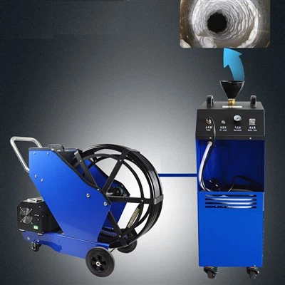 Equipamento de limpeza de dutos de cozinha para exaustores de cozinha